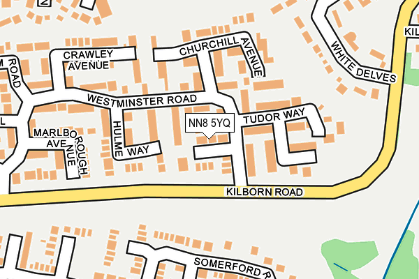NN8 5YQ map - OS OpenMap – Local (Ordnance Survey) NN8 5YQ map - OS OpenMap – Local (Ordnance Survey)