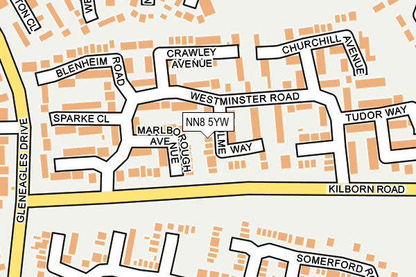 NN8 5YW map - OS OpenMap – Local (Ordnance Survey) NN8 5YW map - OS OpenMap – Local (Ordnance Survey)
