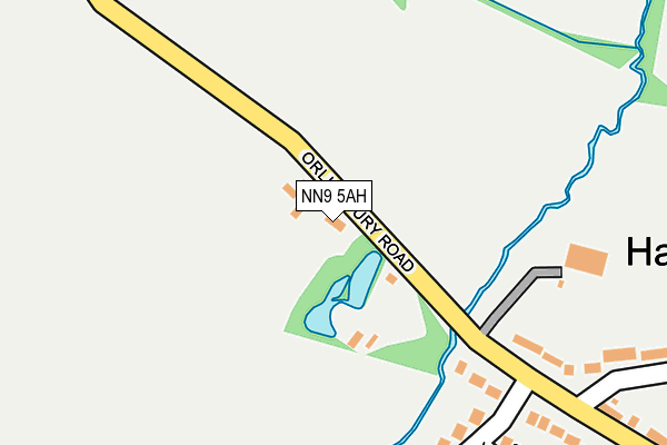 NN9 5AH map - OS OpenMap – Local (Ordnance Survey) NN9 5AH map - OS OpenMap – Local (Ordnance Survey)