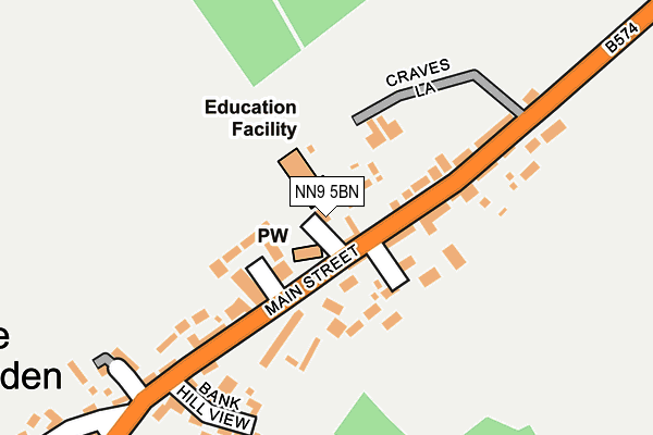 NN9 5BN map - OS OpenMap – Local (Ordnance Survey) NN9 5BN map - OS OpenMap – Local (Ordnance Survey)