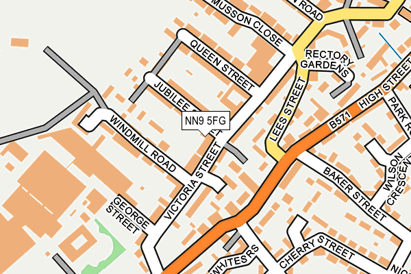 NN9 5FG map - OS OpenMap – Local (Ordnance Survey) NN9 5FG map - OS OpenMap – Local (Ordnance Survey)