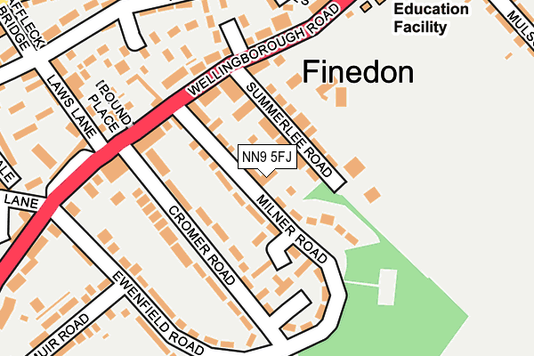 NN9 5FJ map - OS OpenMap – Local (Ordnance Survey) NN9 5FJ map - OS OpenMap – Local (Ordnance Survey)