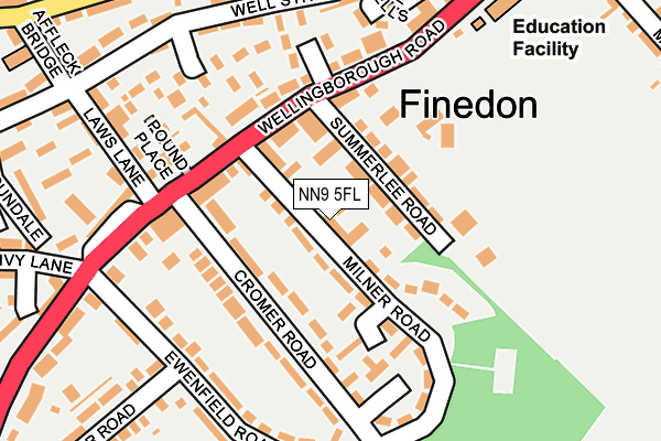 NN9 5FL map - OS OpenMap – Local (Ordnance Survey) NN9 5FL map - OS OpenMap – Local (Ordnance Survey)