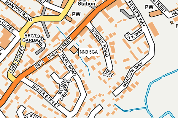 NN9 5GA map - OS OpenMap – Local (Ordnance Survey) NN9 5GA map - OS OpenMap – Local (Ordnance Survey)