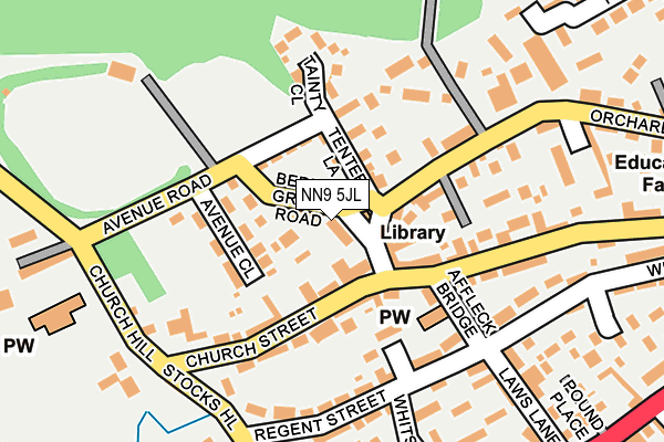 NN9 5JL map - OS OpenMap – Local (Ordnance Survey) NN9 5JL map - OS OpenMap – Local (Ordnance Survey)