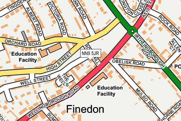 NN9 5JR map - OS OpenMap – Local (Ordnance Survey) NN9 5JR map - OS OpenMap – Local (Ordnance Survey)