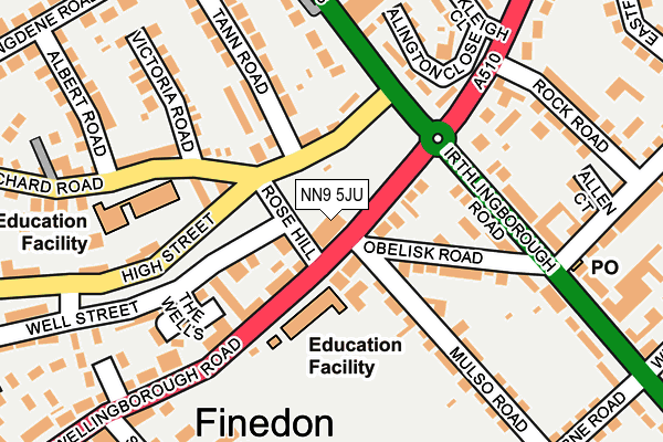 NN9 5JU map - OS OpenMap – Local (Ordnance Survey) NN9 5JU map - OS OpenMap – Local (Ordnance Survey)