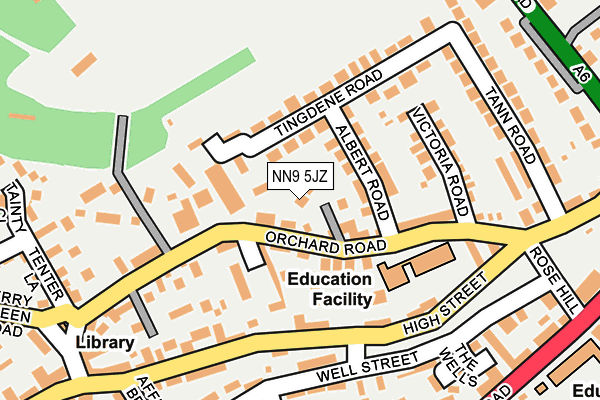 NN9 5JZ map - OS OpenMap – Local (Ordnance Survey) NN9 5JZ map - OS OpenMap – Local (Ordnance Survey)