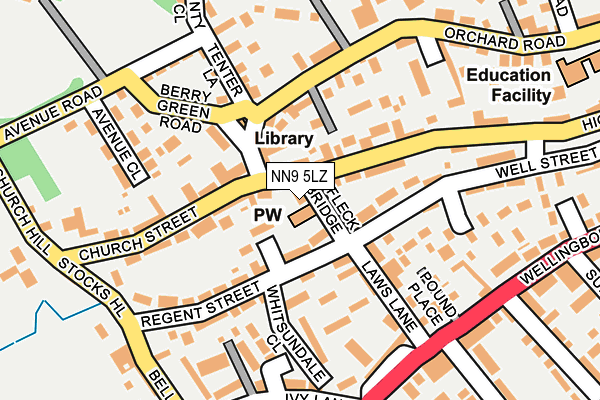 NN9 5LZ map - OS OpenMap – Local (Ordnance Survey) NN9 5LZ map - OS OpenMap – Local (Ordnance Survey)