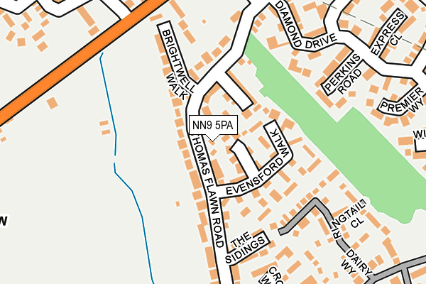 NN9 5PA map - OS OpenMap – Local (Ordnance Survey) NN9 5PA map - OS OpenMap – Local (Ordnance Survey)
