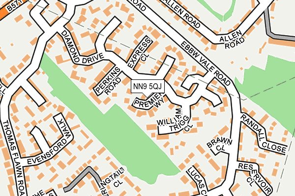 NN9 5QJ map - OS OpenMap – Local (Ordnance Survey) NN9 5QJ map - OS OpenMap – Local (Ordnance Survey)