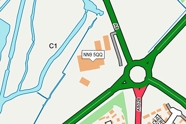 NN9 5QQ map - OS OpenMap – Local (Ordnance Survey) NN9 5QQ map - OS OpenMap – Local (Ordnance Survey)