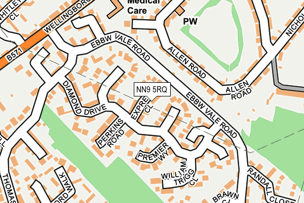 NN9 5RQ map - OS OpenMap – Local (Ordnance Survey) NN9 5RQ map - OS OpenMap – Local (Ordnance Survey)