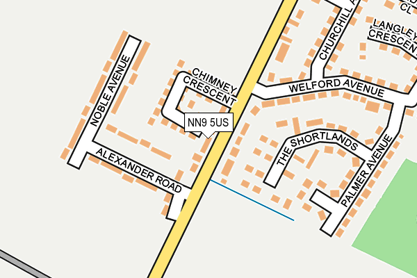 NN9 5US map - OS OpenMap – Local (Ordnance Survey) NN9 5US map - OS OpenMap – Local (Ordnance Survey)