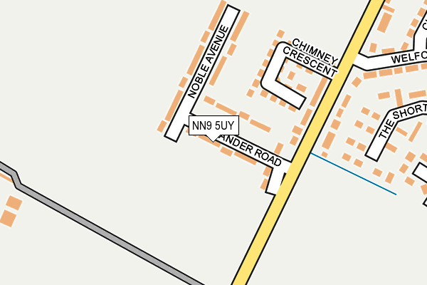 NN9 5UY map - OS OpenMap – Local (Ordnance Survey) NN9 5UY map - OS OpenMap – Local (Ordnance Survey)