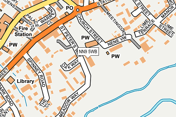 NN9 5WB map - OS OpenMap – Local (Ordnance Survey) NN9 5WB map - OS OpenMap – Local (Ordnance Survey)