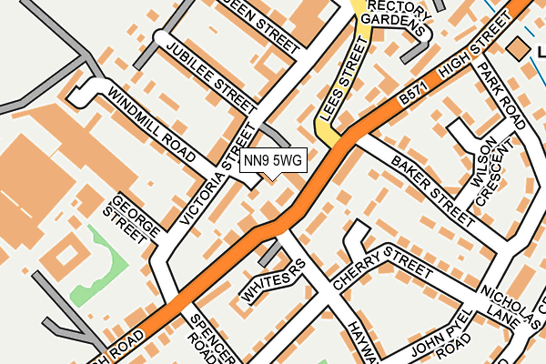 NN9 5WG map - OS OpenMap – Local (Ordnance Survey) NN9 5WG map - OS OpenMap – Local (Ordnance Survey)