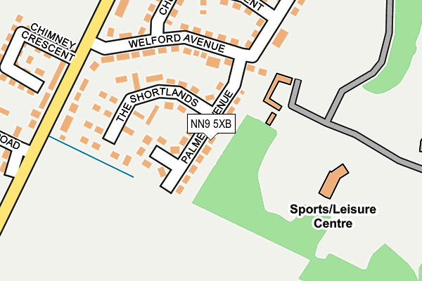 NN9 5XB map - OS OpenMap – Local (Ordnance Survey) NN9 5XB map - OS OpenMap – Local (Ordnance Survey)