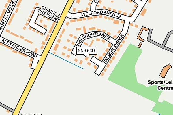 NN9 5XD map - OS OpenMap – Local (Ordnance Survey) NN9 5XD map - OS OpenMap – Local (Ordnance Survey)
