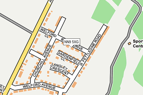 NN9 5XG map - OS OpenMap – Local (Ordnance Survey) NN9 5XG map - OS OpenMap – Local (Ordnance Survey)