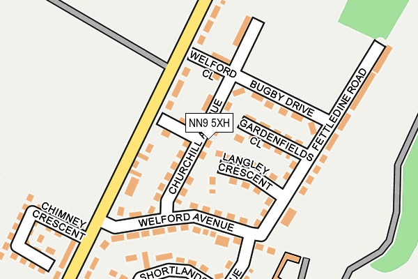 NN9 5XH map - OS OpenMap – Local (Ordnance Survey) NN9 5XH map - OS OpenMap – Local (Ordnance Survey)