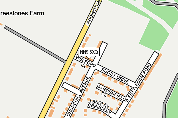NN9 5XQ map - OS OpenMap – Local (Ordnance Survey) NN9 5XQ map - OS OpenMap – Local (Ordnance Survey)
