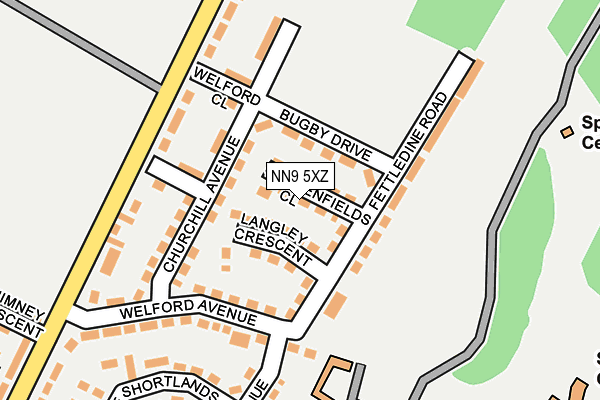 NN9 5XZ map - OS OpenMap – Local (Ordnance Survey) NN9 5XZ map - OS OpenMap – Local (Ordnance Survey)