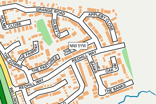 NN9 5YW map - OS OpenMap – Local (Ordnance Survey) NN9 5YW map - OS OpenMap – Local (Ordnance Survey)