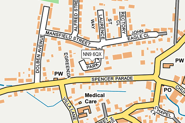 NN9 6QX map - OS OpenMap – Local (Ordnance Survey)