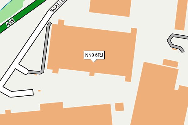 NN9 6RJ map - OS OpenMap – Local (Ordnance Survey)