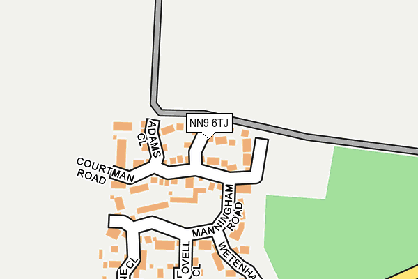 NN9 6TJ map - OS OpenMap – Local (Ordnance Survey)