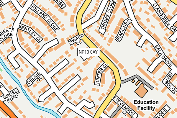 NP10 0AY map - OS OpenMap – Local (Ordnance Survey) NP10 0AY map - OS OpenMap – Local (Ordnance Survey)