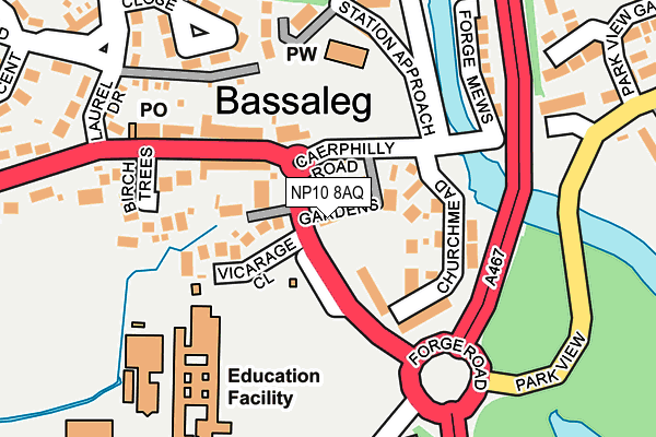 NP10 8AQ map - OS OpenMap – Local (Ordnance Survey) NP10 8AQ map - OS OpenMap – Local (Ordnance Survey)