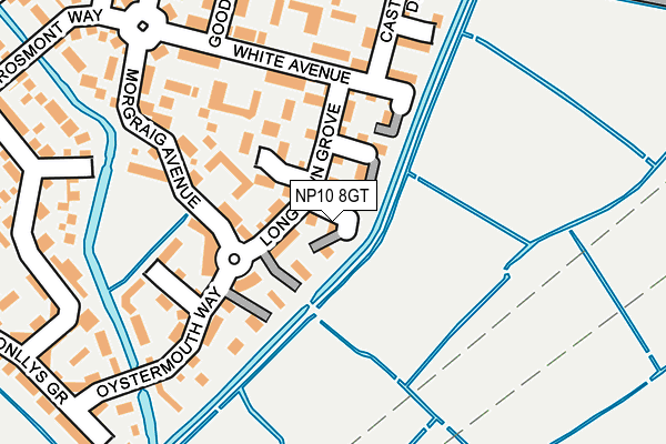 NP10 8GT map - OS OpenMap – Local (Ordnance Survey) NP10 8GT map - OS OpenMap – Local (Ordnance Survey)