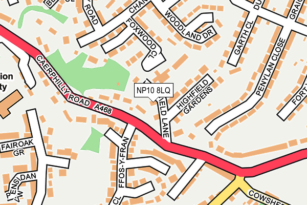 NP10 8LQ map - OS OpenMap – Local (Ordnance Survey) NP10 8LQ map - OS OpenMap – Local (Ordnance Survey)