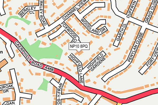 NP10 8PQ map - OS OpenMap – Local (Ordnance Survey) NP10 8PQ map - OS OpenMap – Local (Ordnance Survey)