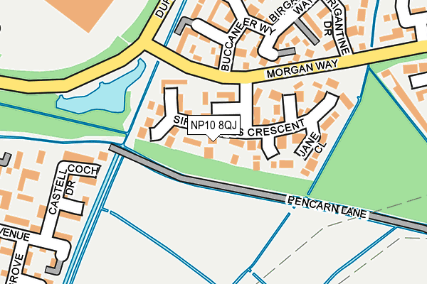 NP10 8QJ map - OS OpenMap – Local (Ordnance Survey) NP10 8QJ map - OS OpenMap – Local (Ordnance Survey)