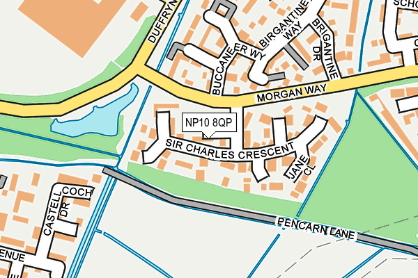 NP10 8QP map - OS OpenMap – Local (Ordnance Survey) NP10 8QP map - OS OpenMap – Local (Ordnance Survey)