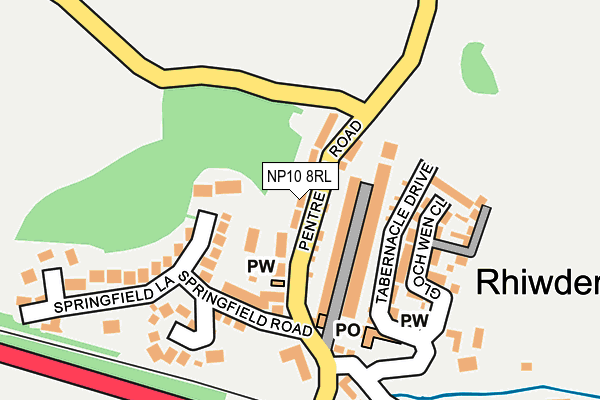 NP10 8RL map - OS OpenMap – Local (Ordnance Survey) NP10 8RL map - OS OpenMap – Local (Ordnance Survey)