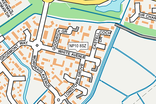 NP10 8SZ map - OS OpenMap – Local (Ordnance Survey) NP10 8SZ map - OS OpenMap – Local (Ordnance Survey)