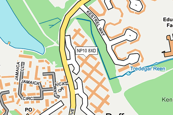 NP10 8XD map - OS OpenMap – Local (Ordnance Survey) NP10 8XD map - OS OpenMap – Local (Ordnance Survey)