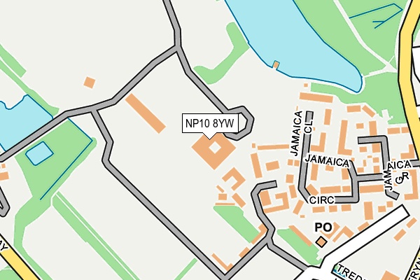 NP10 8YW map - OS OpenMap – Local (Ordnance Survey) NP10 8YW map - OS OpenMap – Local (Ordnance Survey)