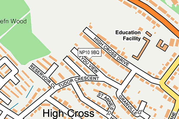 NP10 9BQ map - OS OpenMap – Local (Ordnance Survey) NP10 9BQ map - OS OpenMap – Local (Ordnance Survey)