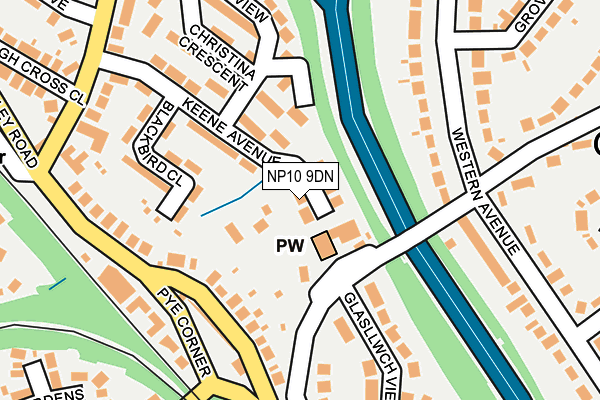 NP10 9DN map - OS OpenMap – Local (Ordnance Survey) NP10 9DN map - OS OpenMap – Local (Ordnance Survey)