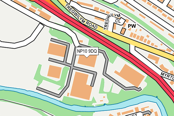NP10 9DQ map - OS OpenMap – Local (Ordnance Survey) NP10 9DQ map - OS OpenMap – Local (Ordnance Survey)