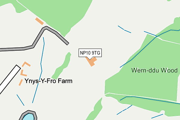 NP10 9TG map - OS OpenMap – Local (Ordnance Survey) NP10 9TG map - OS OpenMap – Local (Ordnance Survey)