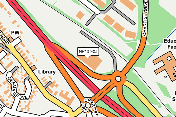 NP10 9XJ map - OS OpenMap – Local (Ordnance Survey) NP10 9XJ map - OS OpenMap – Local (Ordnance Survey)