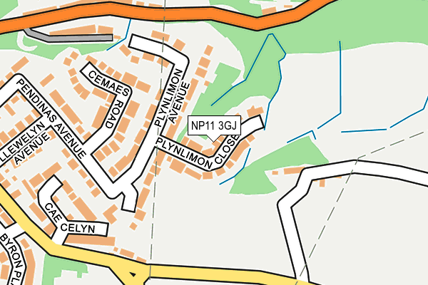 NP11 3GJ map - OS OpenMap – Local (Ordnance Survey) NP11 3GJ map - OS OpenMap – Local (Ordnance Survey)