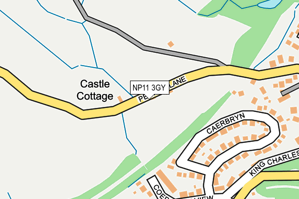 NP11 3GY map - OS OpenMap – Local (Ordnance Survey) NP11 3GY map - OS OpenMap – Local (Ordnance Survey)