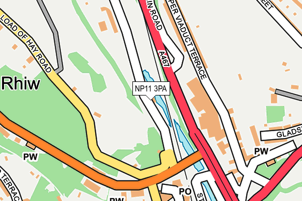 NP11 3PA map - OS OpenMap – Local (Ordnance Survey) NP11 3PA map - OS OpenMap – Local (Ordnance Survey)